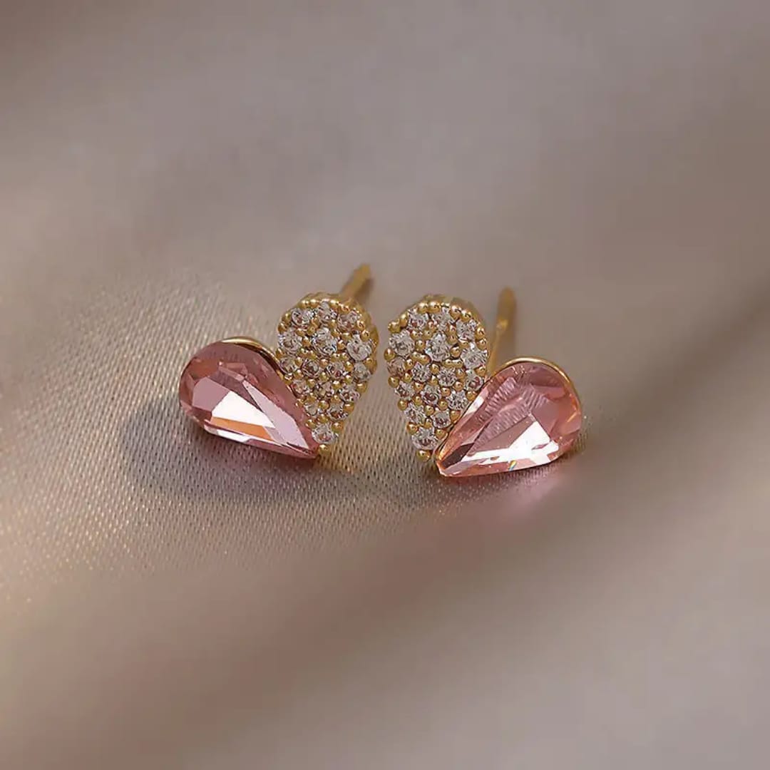 Small Cute š©· Pink Gold Studs Earring